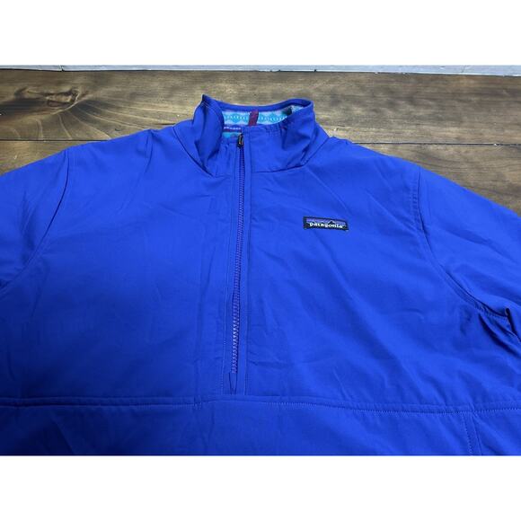 Patagonia Reversible Snap-T Glissade Pullover Harvest Moon Blue Sweatshirt - Picture 3 of 13